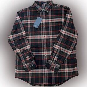 Pendleton Black and Red Plaid Button Down Shirt